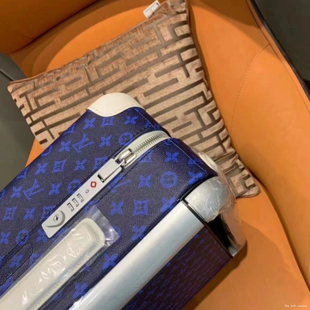 55 SUITCASE CUSTOM 37L MONOGRAM BLUE HORIZON 0729